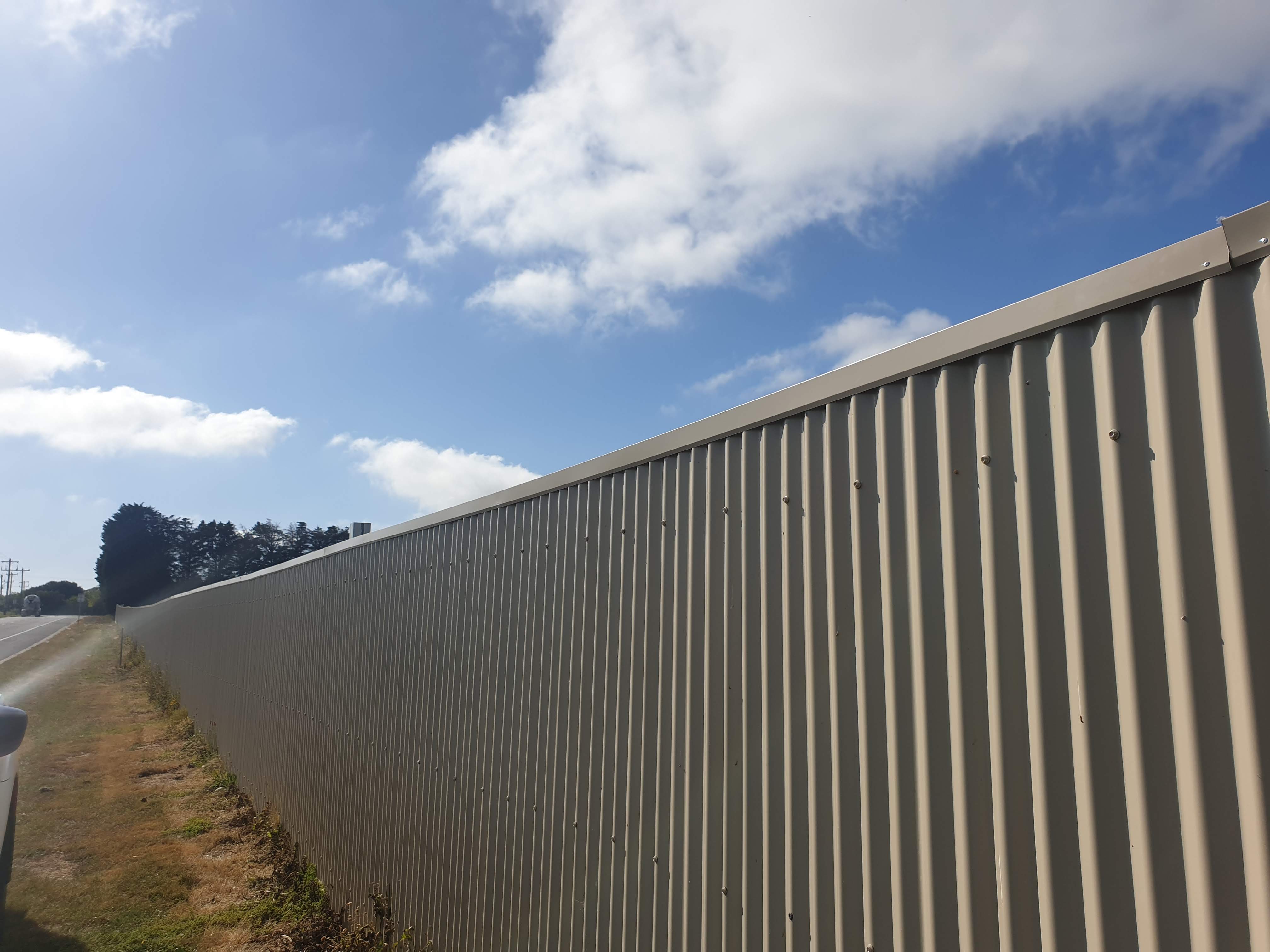 RJL Commercial Fencing and Gates — Custom fabricated mesh equipment enclosure, Thomastown
